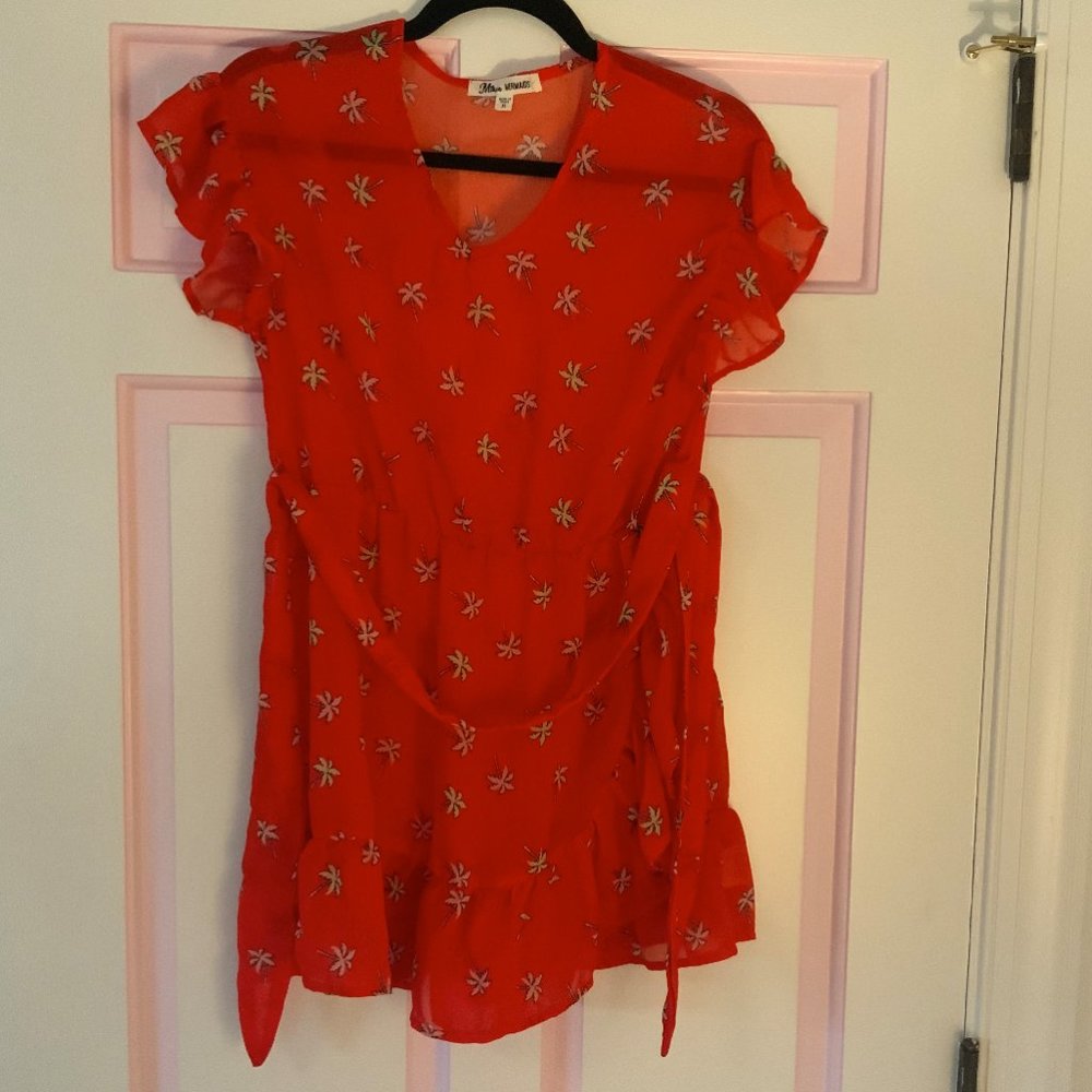 Nordstroms Girls Red Coverup (XL)